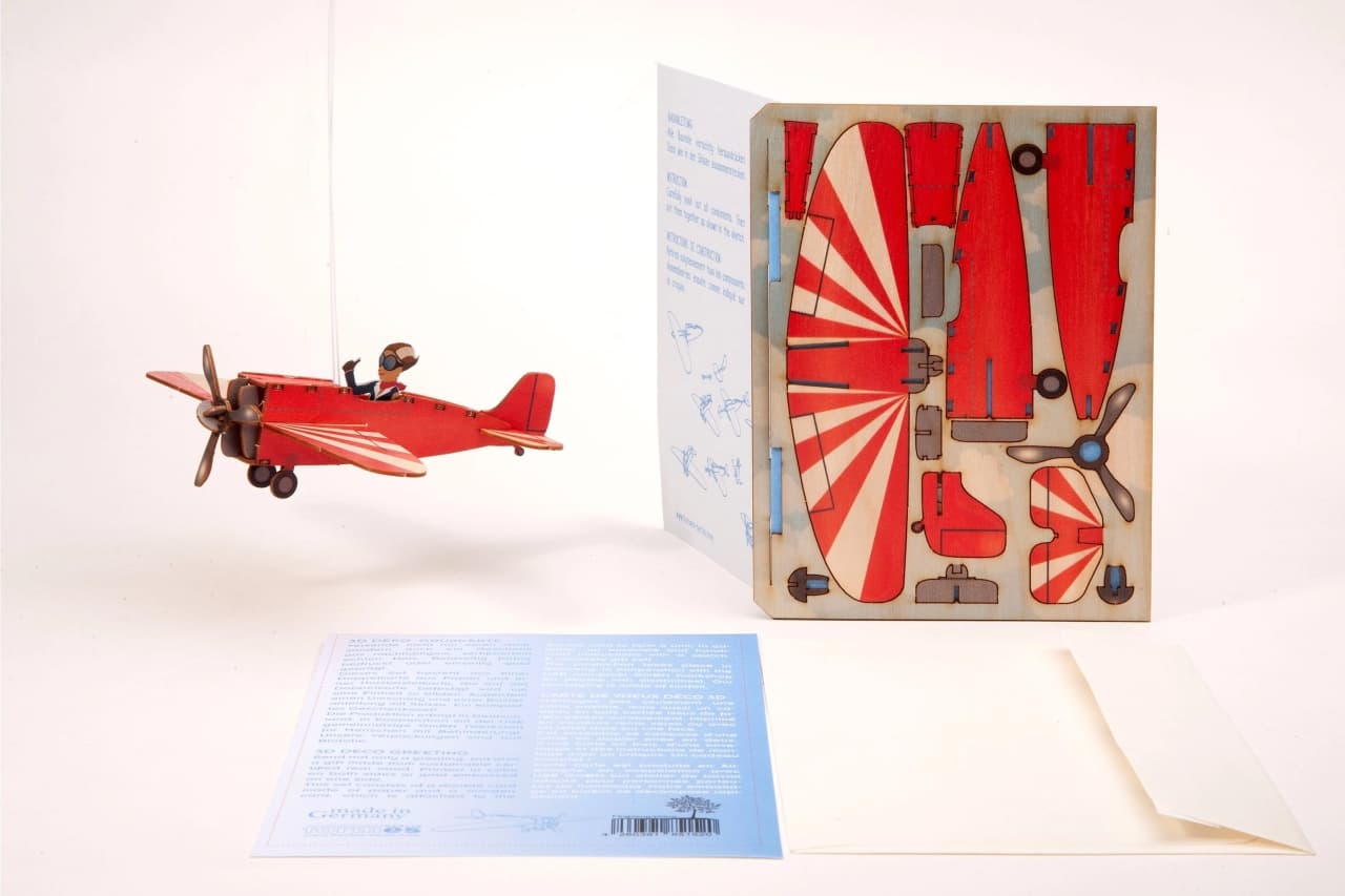 Machetă Avion 3D (Felicitare decorativă) - Imagine principală