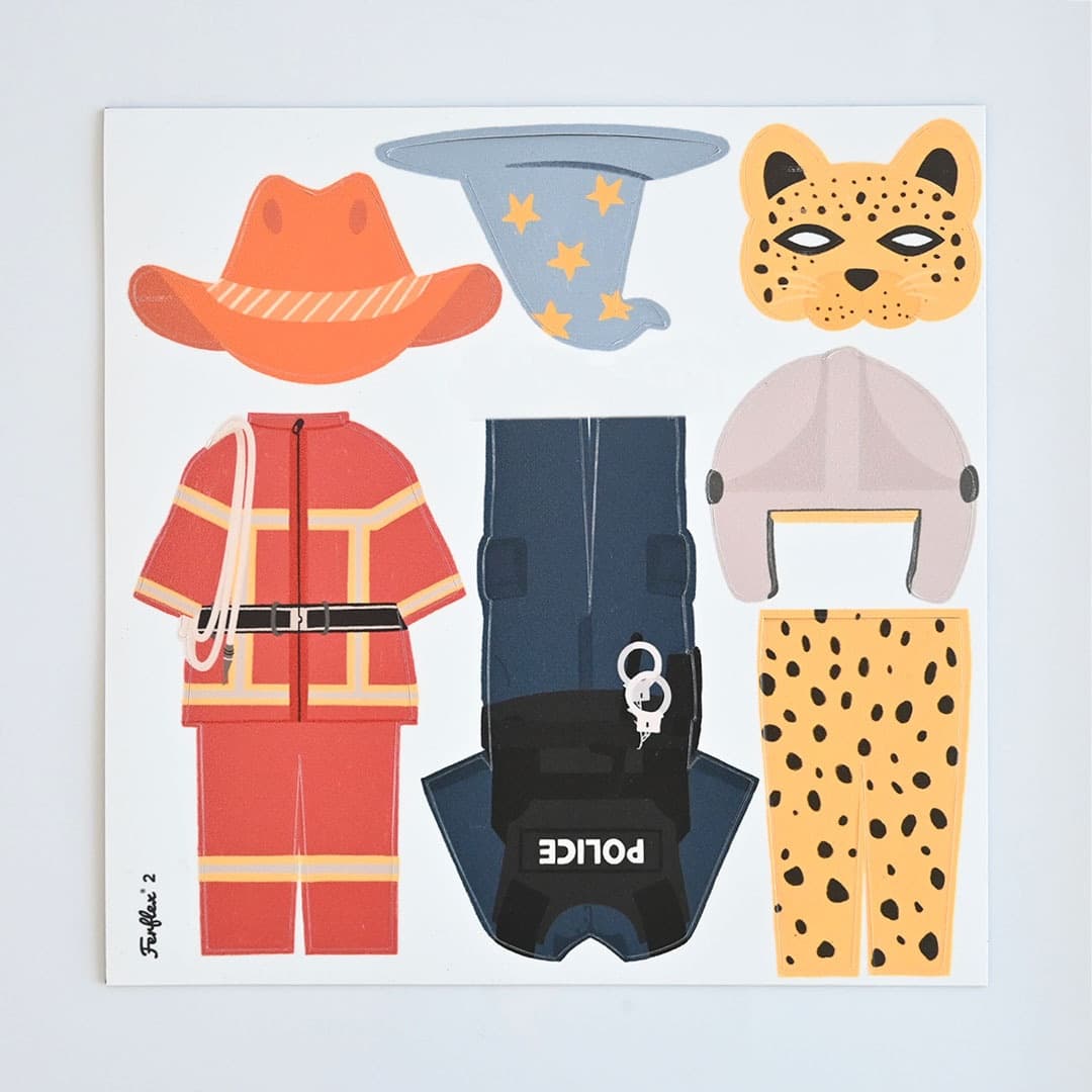 Joc Magnetic Ferflex® - Set de Costume și Deghizări (34 piese) - Imaginea 3