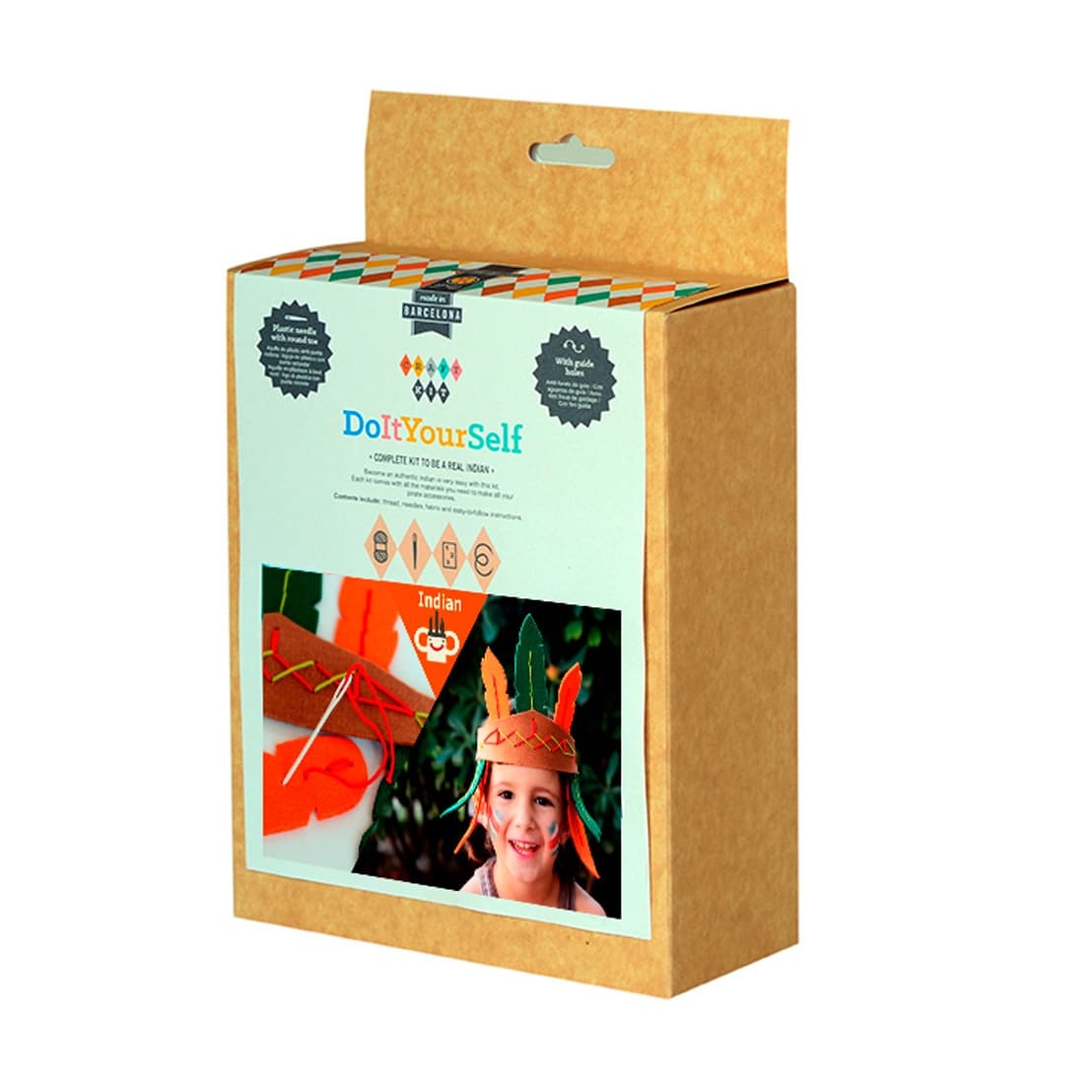 Coroana de Indian, Set DIY de cusut - Imaginea 3