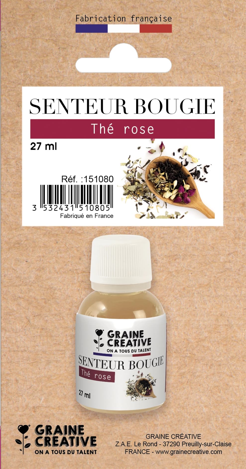 Parfum lichid pentru lumânări Graine Créative - 27 ml - Imaginea 3