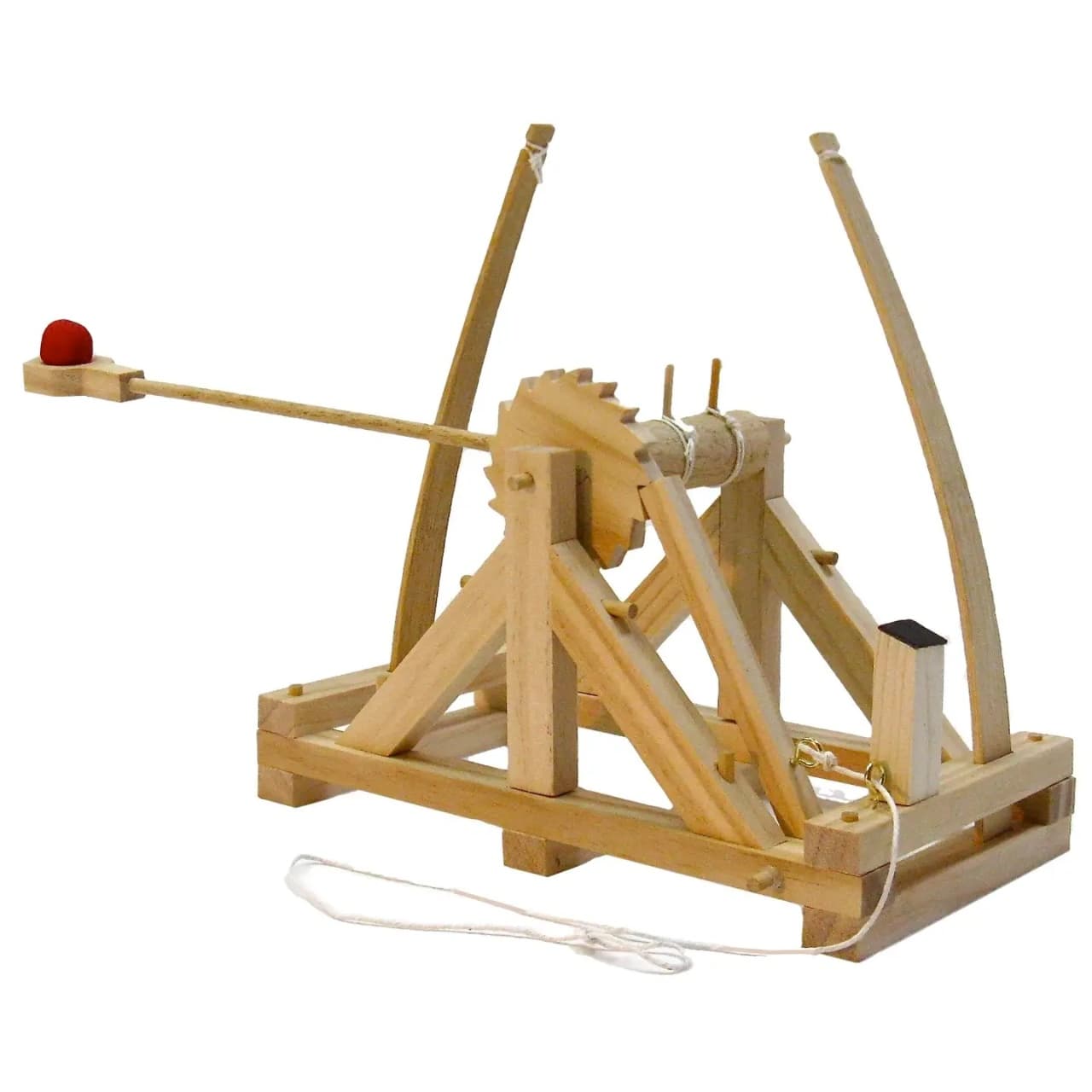Catapulta lui Leonardo da Vinci (Kit Construcție Lemn)-Machetă Funcțională - Imaginea 3