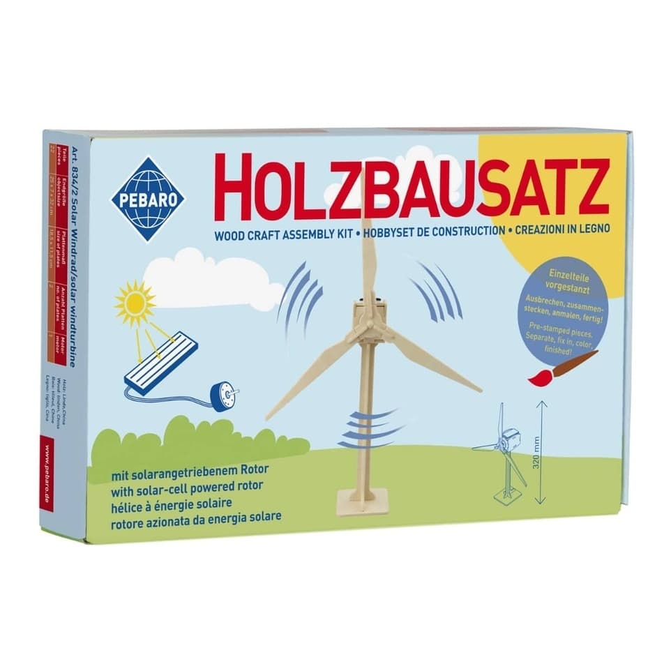 Kit Experimente STEM – Turbină Eoliană Hibrid cu Energie Solară - Imaginea 2