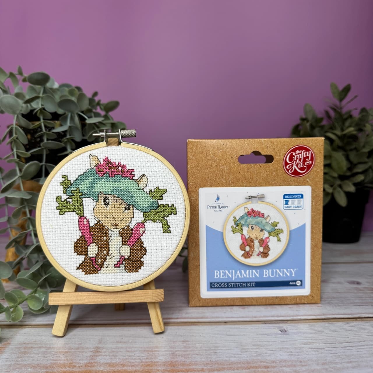 Kit Mini Cross Stitch (Punct în Cruce) – Iepurașul Beatrix Potter - Imaginea 3