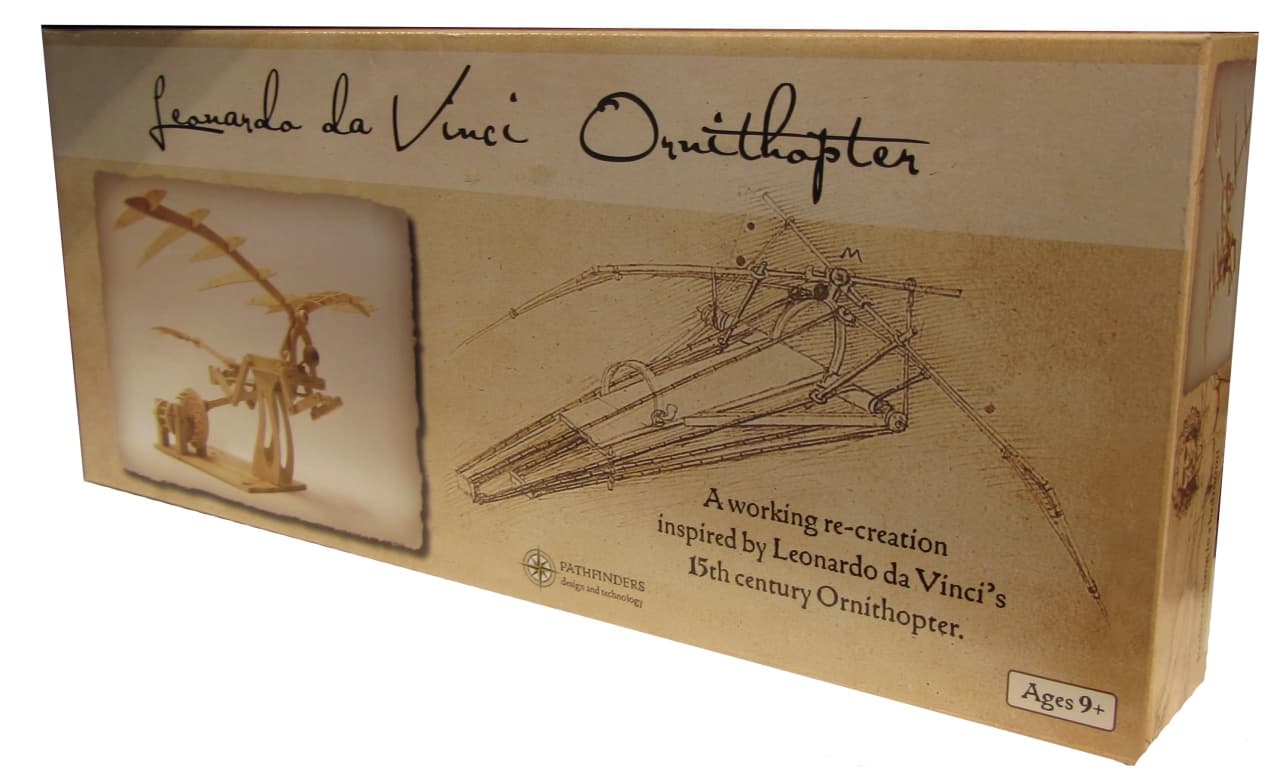 Kit de Construcție din Lemn, Ornitopter - Leonardo da Vinci - Imaginea 3