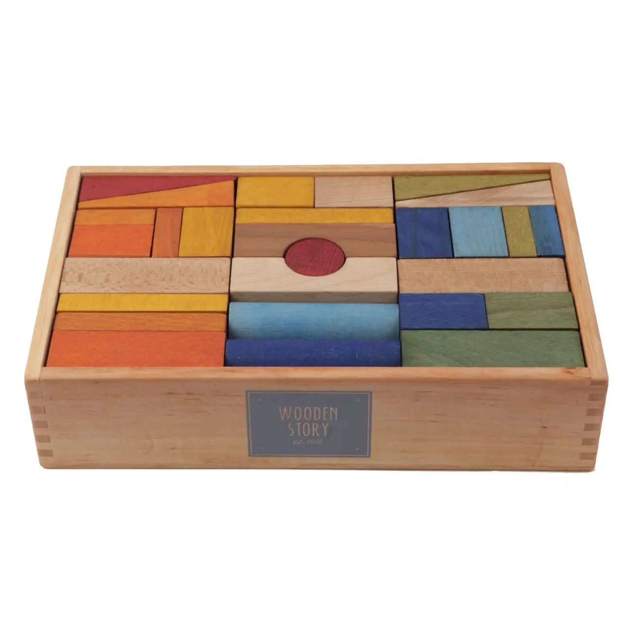 Cuburi de Construit Curcubeu, Wooden Story - Imaginea 6
