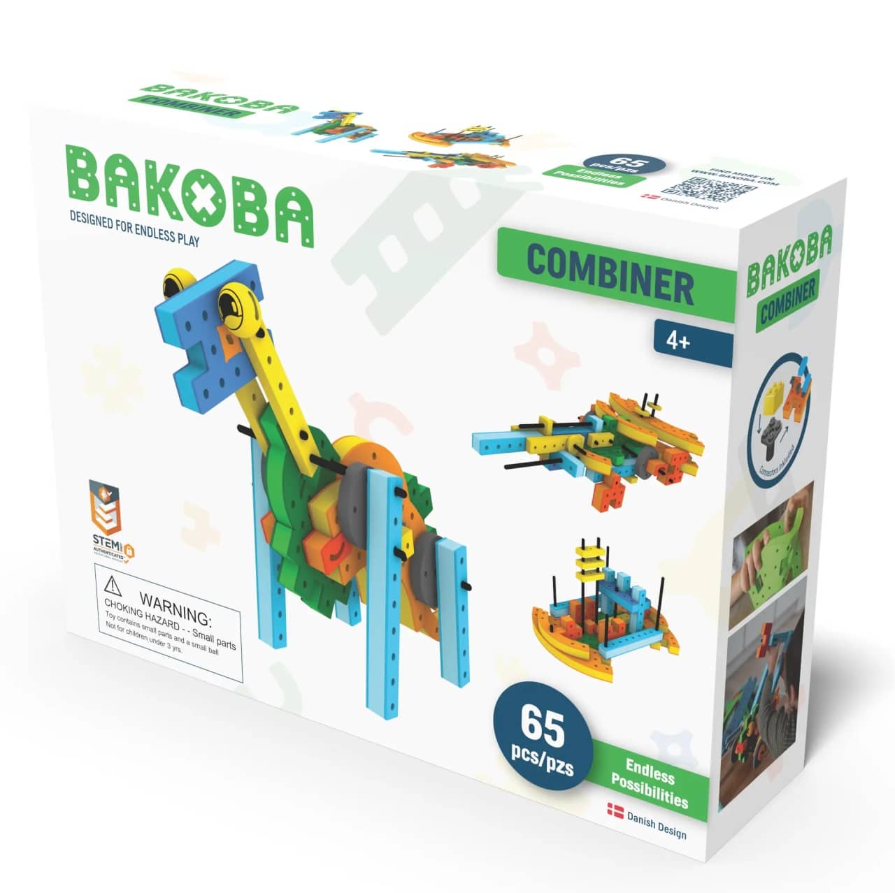 Set Construcție BAKOBA Combiner 65 Piese, Compatibile LEGO
