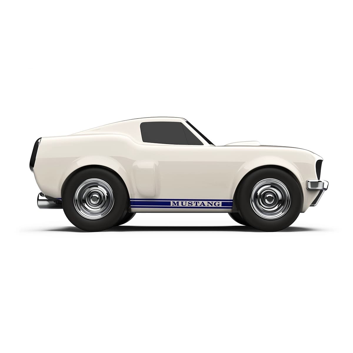 Baghera Mașinuță Ford Mustang 1966 Ivory – Mașinuță de Colecție Premium18cm - Imaginea 3