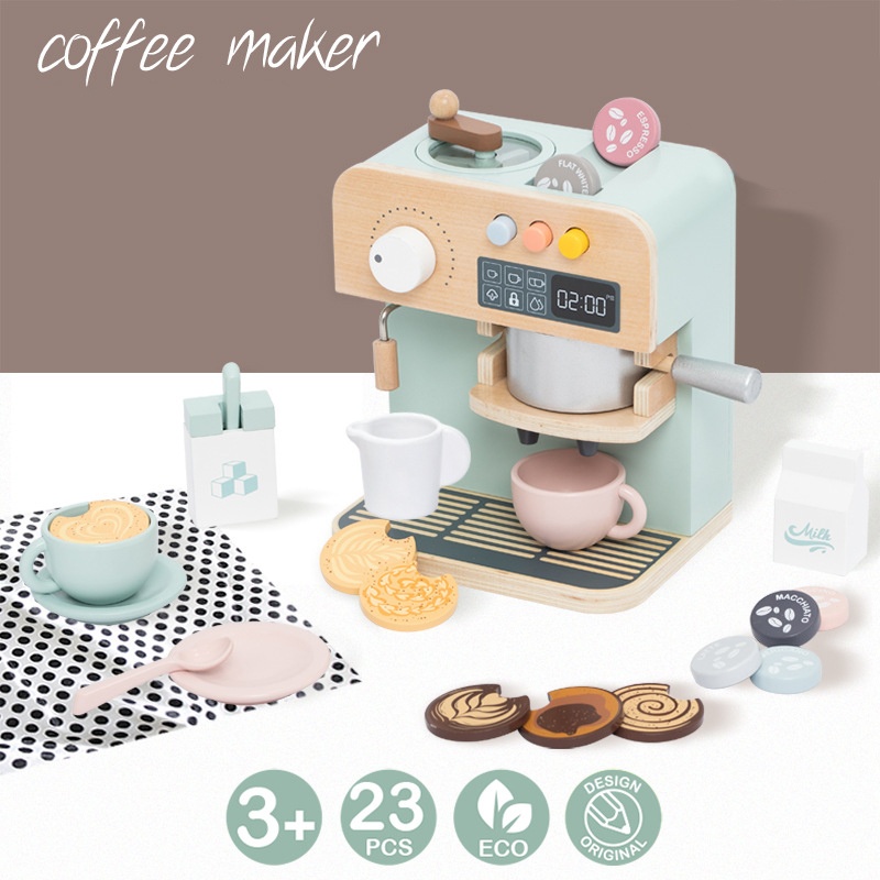 Cafetiera din Lemn Premium pentru Copii