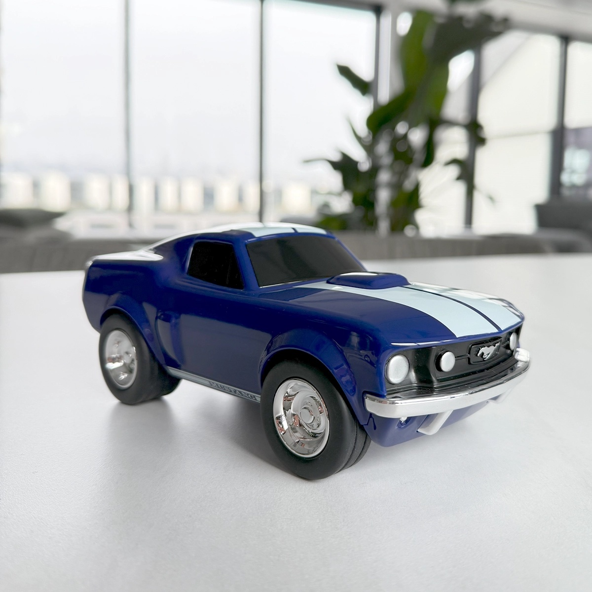 Baghera Mașinuță Ford Mustang Albastra 1966, 18cm – Mașinuță de Colecție Premium