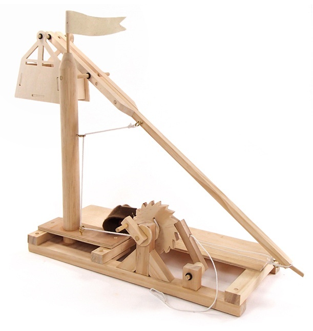 Trebuchet Leonardo da Vinci - Kit de Construcție din Lemn