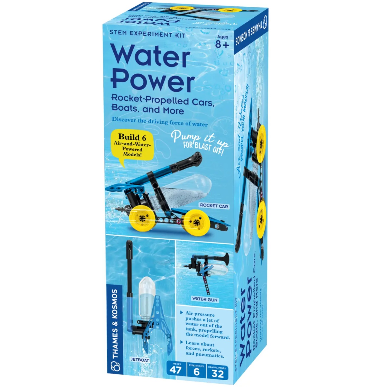 Kit Experimente STEM Thames & Kosmos® – Water Power (Energie Hidro-Pneumatică 6-în-1)