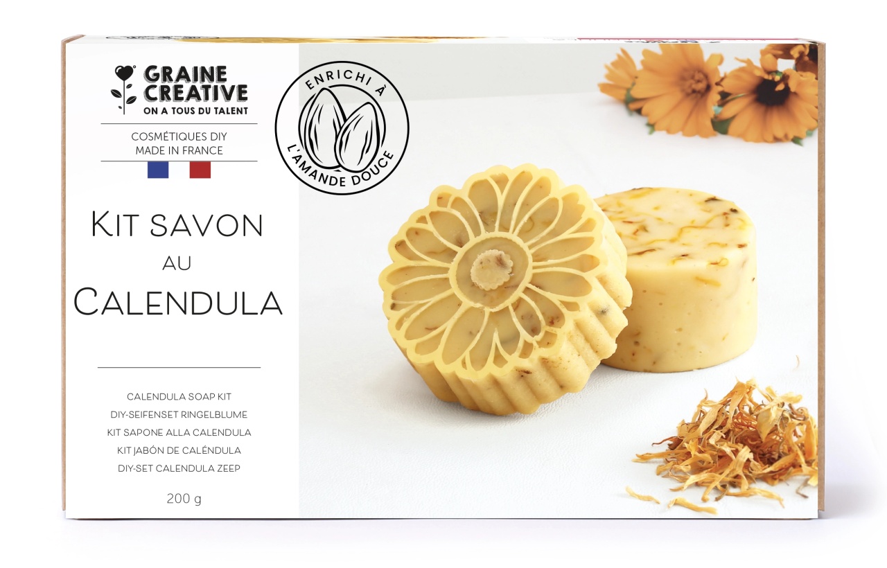 Kit Sapun Artizanal cu Migdale și Galbenele, Graine Creative