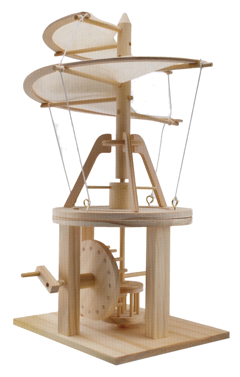 Elicopterul lui Leonardo da Vinci, Kit de Construcție din Lemn